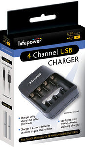 Infapower 4 Channel Charger - C014