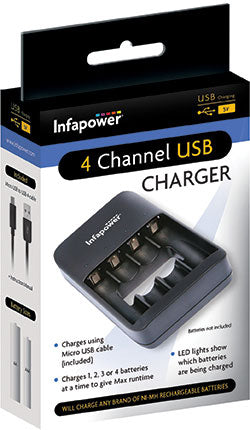 Infapower 4 Channel Charger - C014