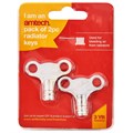 2 Piece radiator key set - clock Type C3125