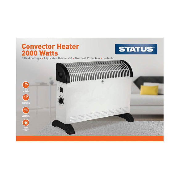Status Convection Heater 2kw- 3 Heat Settings - CONH-2000W1PKB