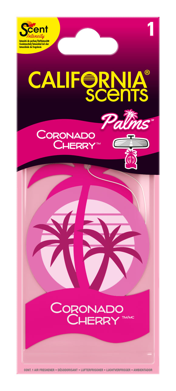 California Scents Palms Paper Coronado Cherry Air Freshener - CPA007-1