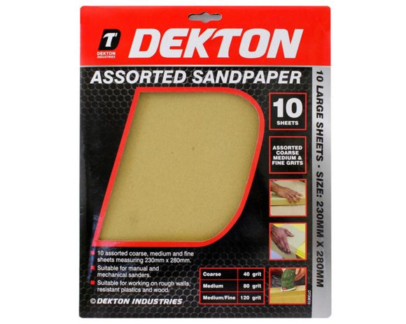 Dekton Assorted Sand Paper - 30610
