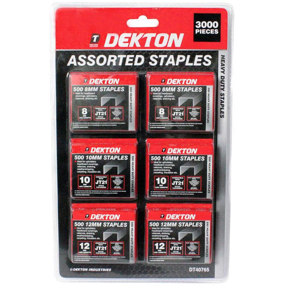 Dekton 3000pc Staple Assortment - 40765