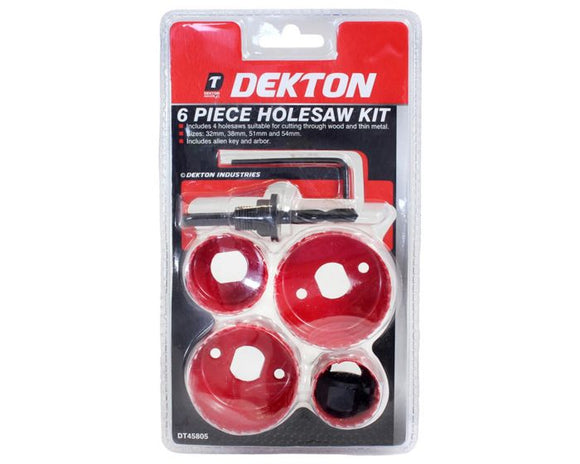 Dekton 6 piece Holesaw Kit - 45805