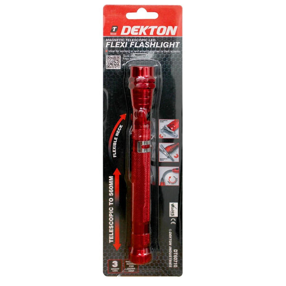 Dekton Magnetic Flexi Head Pick up Tool With LED Light-60710