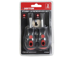 Dekton 2pc Stubby Screwdriver Set - 65205