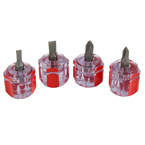 Dekton 4pc Mini Stubby Screwdriver Set - 65208
