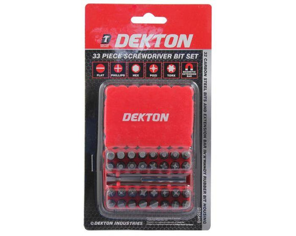 Dekton 33piece Screwdriver Bit Set-65410