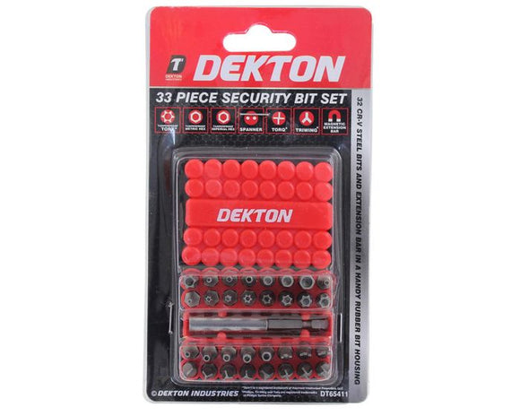 Dekton 33pc Security Bit Set - 65411