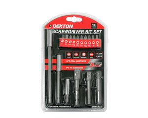 Dekton 16 pcs Screwdriver Bit Set - 65433