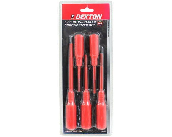 Dekton 5pc Insulated Screwdriver Set - 65502