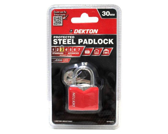 Dekton 30 mm Covered steel Padlock- 70215