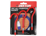 Dekton 3pc 2" all purpose Hooks-70550