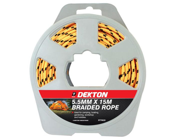 DEKTON 5.5MM X 15M BRAIDED ROPE-70632