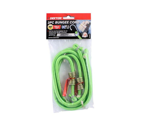 Dekton 2pc 40x 10mm H/Duty Bungee Cord-70643