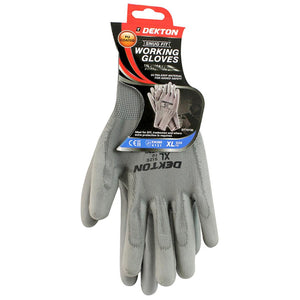 DEKTON SIZE 10/XL SNUG FIT PU COATED WORKING GLOVES - 70730