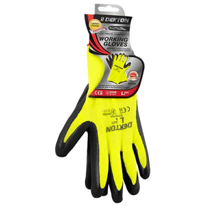 DEKTON SIZE 9/L PREMIUM ULTIMATE COMFORT LATEX FOAM WORKING GLOVES - 70764