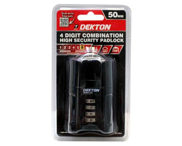 Dekton 4 digit combination High Security Padlock-71010