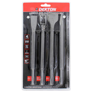 DEKTON 4 PIECE SDS PLUS CHISEL SET - 80160