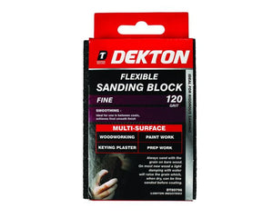 Dekton Flexible Sanding Block 120 Grit - 80796