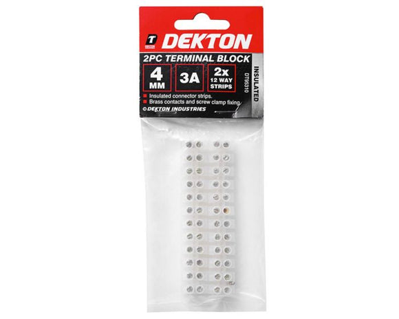 Dekton 2pc 4mm Terminal Block - 95310