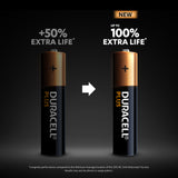 Duracell Plus 100% Extra Life Alkaline Power AA 4 Pack - MN1500B4PLUS