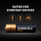 Duracell Plus 100% Extra Life Alkaline Power AA 4 Pack - MN1500B4PLUS