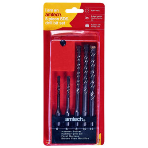 Am-Tech 5pc SDS Drill Bit Set-F0920