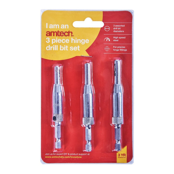 Am-tech 3pc Hing Drill Set-F2825