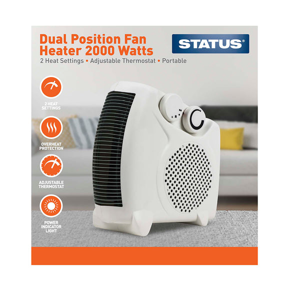 Status Dual Position F/Heater 2KW 2 Heat Setting - FH2P-2000W1PKB