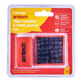 Amtech 36pc number and letter punch set-H0500