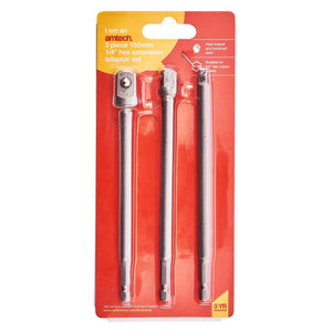 Amtech 3pc 150 mm 1/4" Hex Extension Adaptor Set-I5705