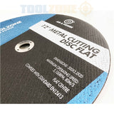 Toolzone 12" Metal Cutting Disc Flat  AB034