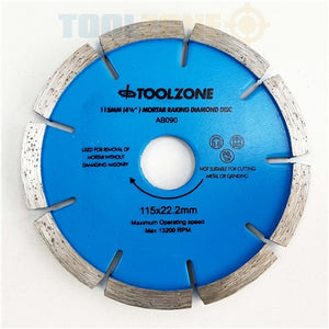 Toolzone 41/2" Mortar Raking Disc - AB090
