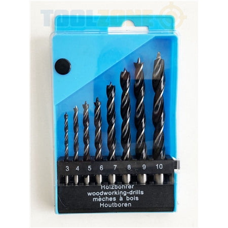 Toolzone 8Pc Budget Wood Drill Set  DR131