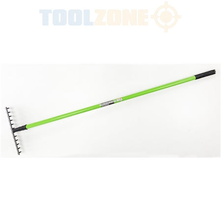 Toolzone 12 Teeth Soil Rake Tubular Handle - GD060