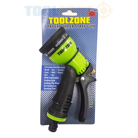 Toolzone 8 Pattern Water Spray Gun  GD165