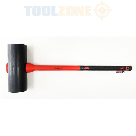 Toolzone 6KG Rubber Paving Maul Fibre Handle-HM005