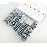Toolzone 100Pc 10Mm Bolts & Nuts Assortment-HW203