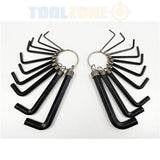 Toolzone 20 pc MM and AF Hex Keys-HX020