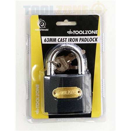 Toolzone 63Mm Iron Padlock  LK030