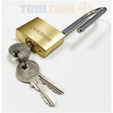 Toolzone 38Mm Brass Long Shank Padlock LK040