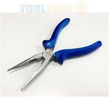 Toolzone 8" Satin Long Nose Plier Heavy Duty  PL205