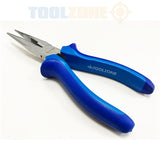 Toolzone 8" Satin Long Nose Plier Heavy Duty  PL205