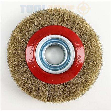 Toolzone 6 Wire Wheel for Bent Grinder - PW064