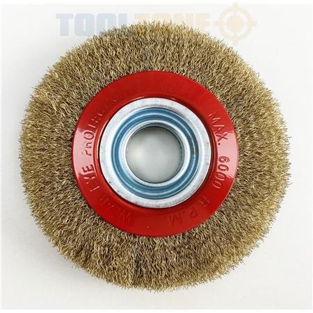 Toolzone 6 Wire Wheel for Bent Grinder - PW064