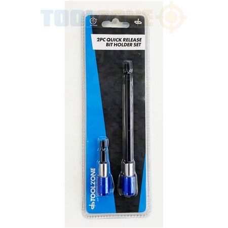 Toolzone 2Pc Quick Fit Bit Adaptor Set  SD306