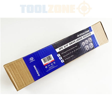 Toolzone 5pc 3/4 55-56-60-65-70mm Sockets - SS028