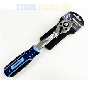 Toolzone 3/8" Dr.90 T. 3 Colour Ratchet Handle  SS231