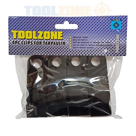 Toolzone 4pc Clips for Tarpaulins - TL003